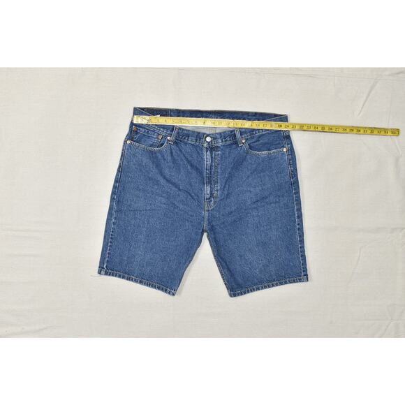 Levi's Men's Size 42 Zip 505 Regular Fit Denim Shorts Blue Waterless Cotton - Picture 2 of 8
